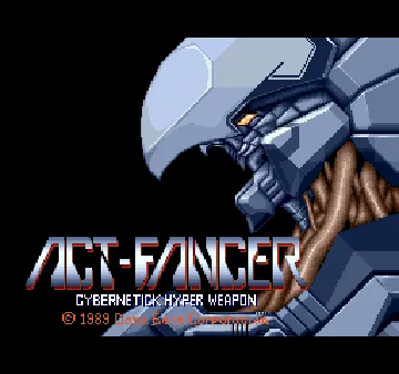 Act-Fancer Cybernetick Hyper Weapon (Japan revision 1) screen shot title